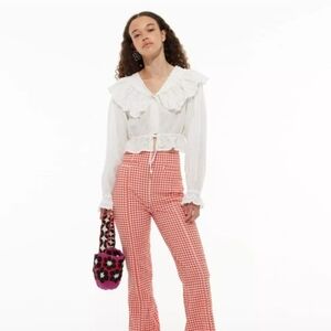 Les Coyotes Paris Girls Size 12 Gorgeous White Blouse For Special Occasions